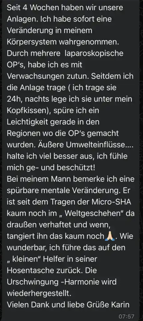 Alt: Patientin berichtet über positive Genesung und mentale Veränderungen nach Operation.