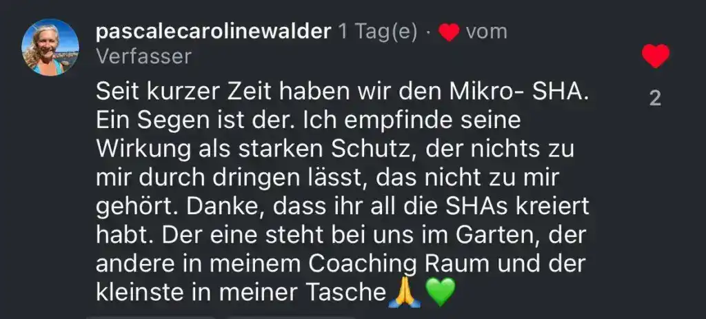 Alternativtext: Mikrosha Schutz gegen Schadstoffe, natürliche Gesundheitsschutzmöglichkeit.