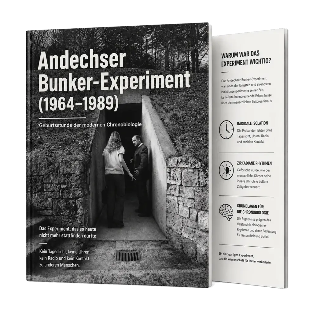 Cover des Ratgebers „Das Andechser Bunker-Experiment (1964-1989)“ zur Chronobiologie